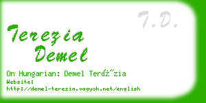 terezia demel business card